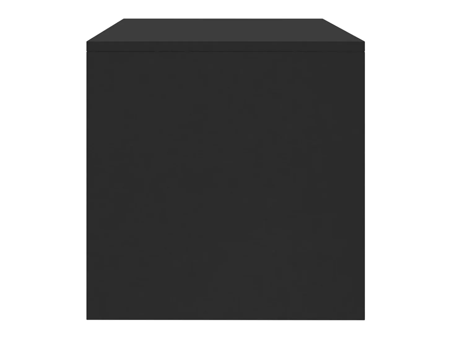 Kobe Mueble para TV madera contrachapada negro 120x40x40 cm