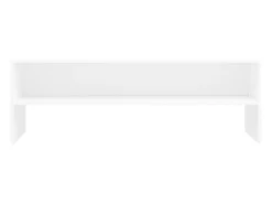 Kobe Mueble para TV madera contrachapada blanco 120x40x40 cm
