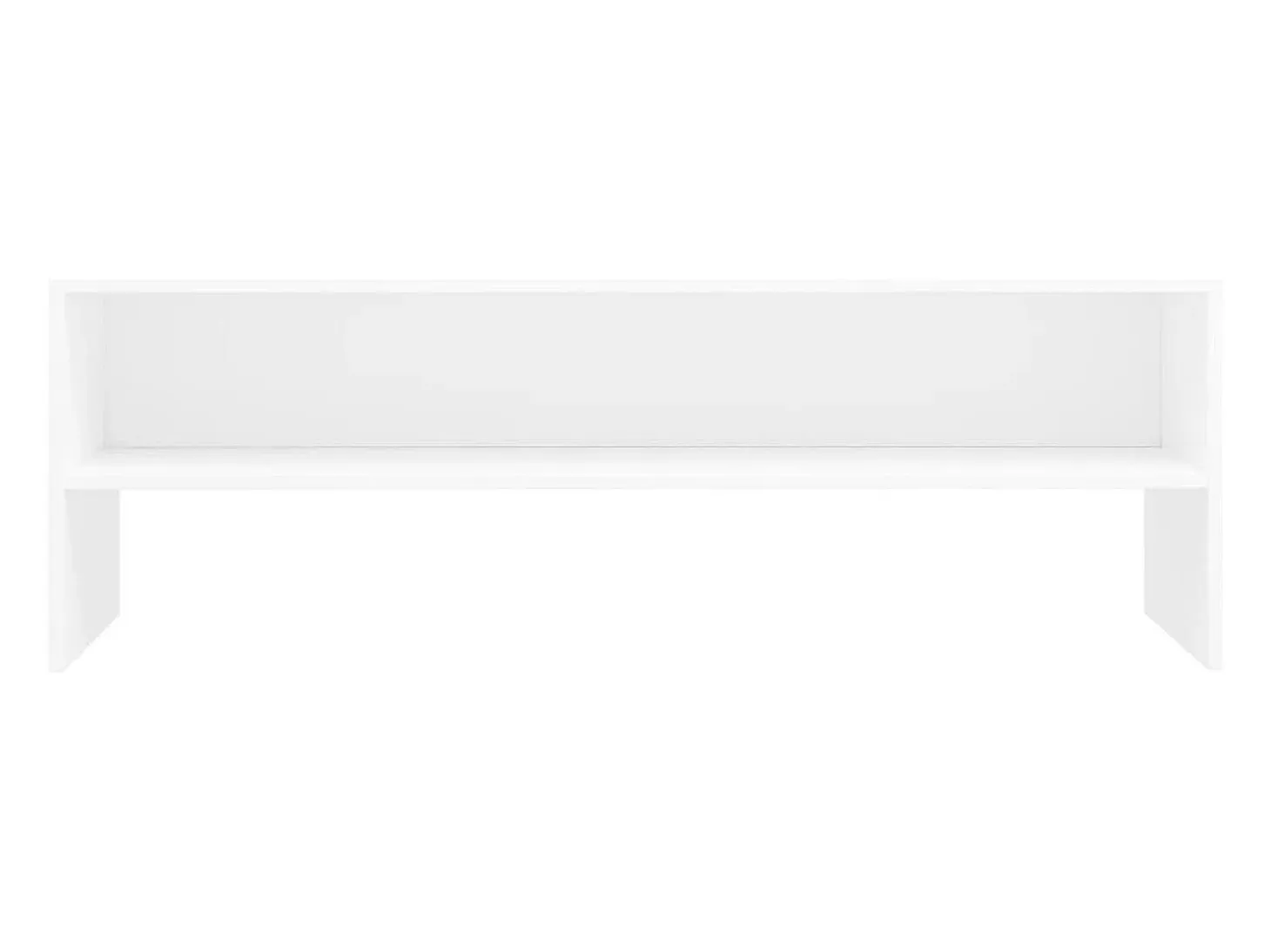 Kobe Mueble para TV madera contrachapada blanco 120x40x40 cm