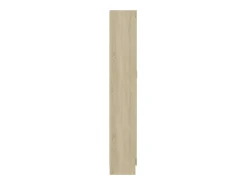 Krimpen aan den IJssel Armario de libros contrachapada color roble 82,5x30,5x185,5 cm