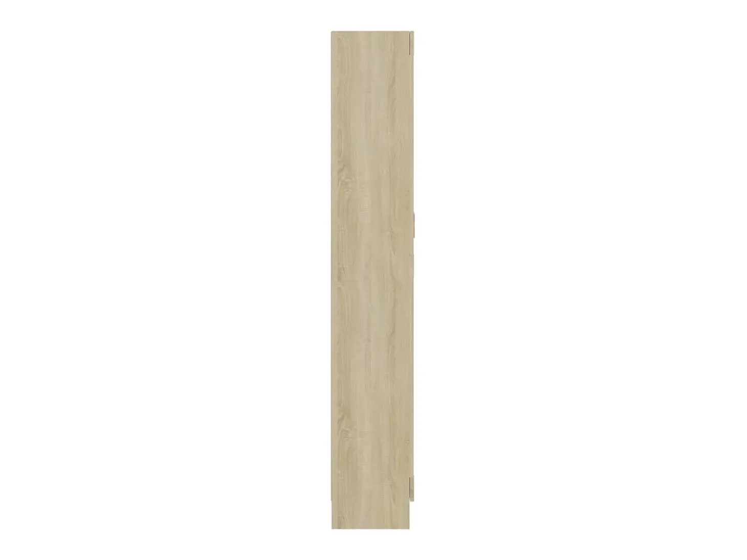 Krimpen aan den IJssel Armario de libros contrachapada color roble 82,5x30,5x185,5 cm