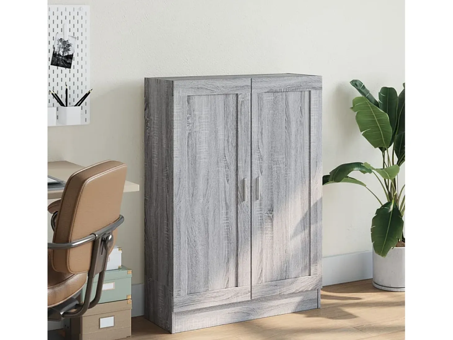 Krimpen aan den IJssel Armario de madera de ingeniería gris sonoma 82,5x30,5x115 cm