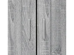 Krimpen aan den IJssel Armario de madera de ingeniería gris sonoma 82,5x30,5x115 cm