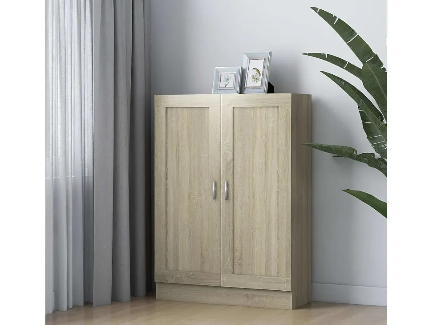 Krimpen aan den IJssel Estantería madera contrachapada color roble 82,5x30,5x115 cm