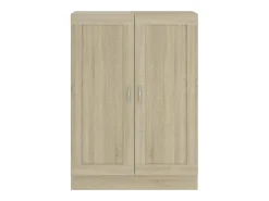 Krimpen aan den IJssel Estantería madera contrachapada color roble 82,5x30,5x115 cm