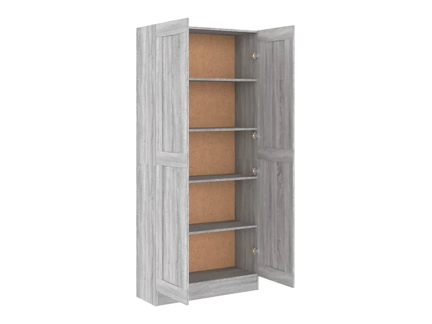Krimpen aan den IJssel Estantería madera contrachapada gris Sonoma 82,5x30,5x185,5 cm