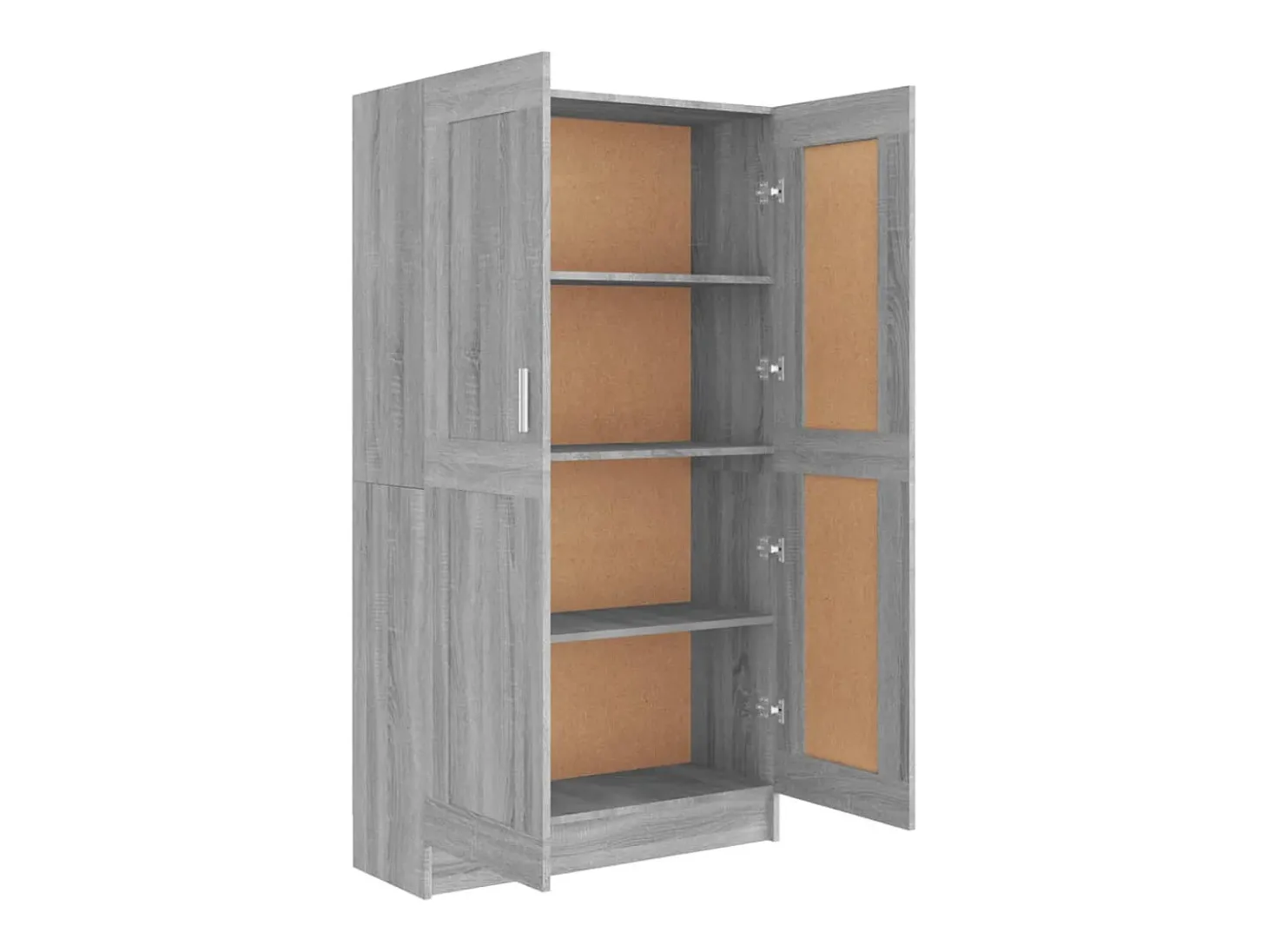 Krimpen aan den IJssel Estantería madera contrachapada gris Sonoma 82,5x30,5x150 cm