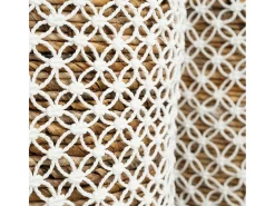 La Cesta de Macramé con Costura Cruzada - S