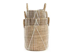 La Cesta De Macramé Con Costura Recta - L