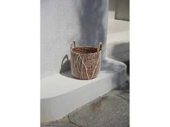 La Cesta De Macramé Con Costura Recta - L