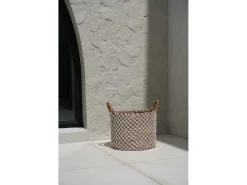 La Cesta De Macramé Cross Stitched - M