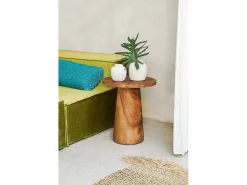 La Mesa Auxiliar Cónica De Madera - Natural - 50