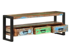 La Mirada Mueble de TV madera maciza reciclada 120x30x45 cm