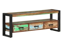 La Mirada Mueble de TV madera maciza reciclada 120x30x45 cm