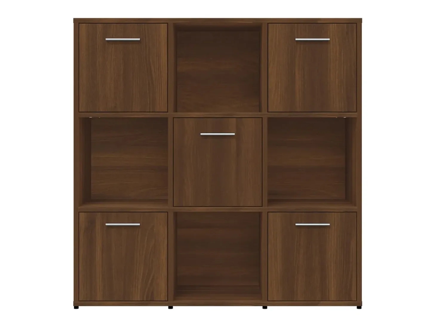 Lacey Estantería madera contrachapada roble marrón 90x30x90 cm