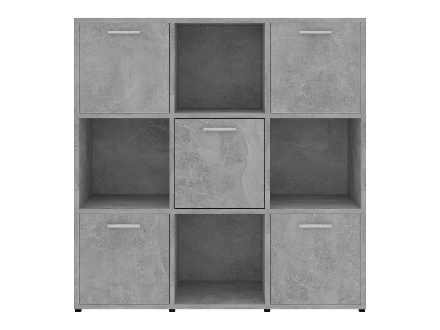 Lacey Estantería madera contrachapada gris hormigón 90x30x90 cm