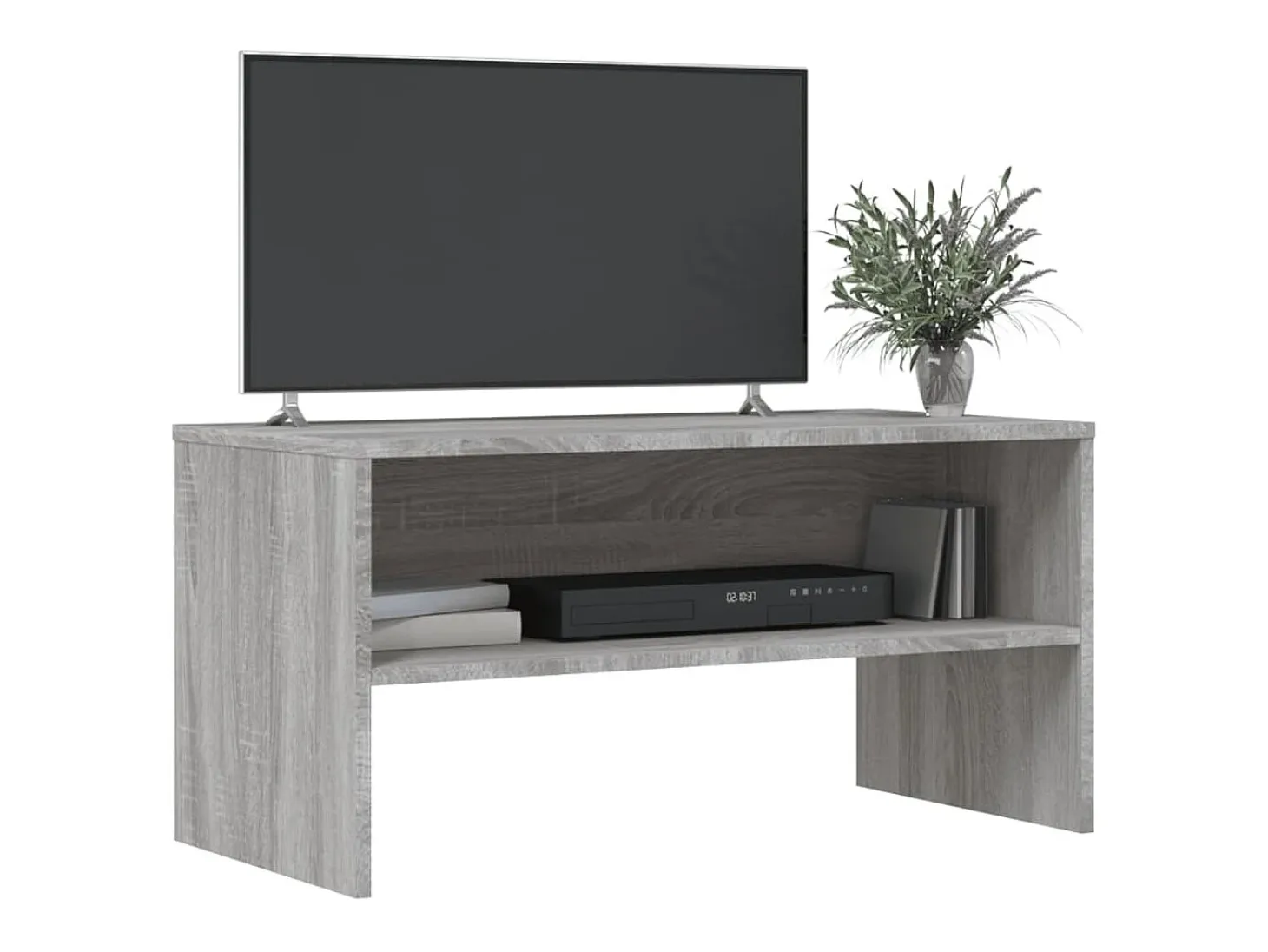 Lackland AFB Mueble de TV madera de ingeniería gris Sonoma 80x40x40 cm