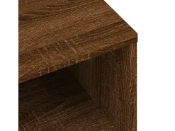 Lackland AFB Mueble de TV madera de ingeniería marrón roble 80x40x40 cm