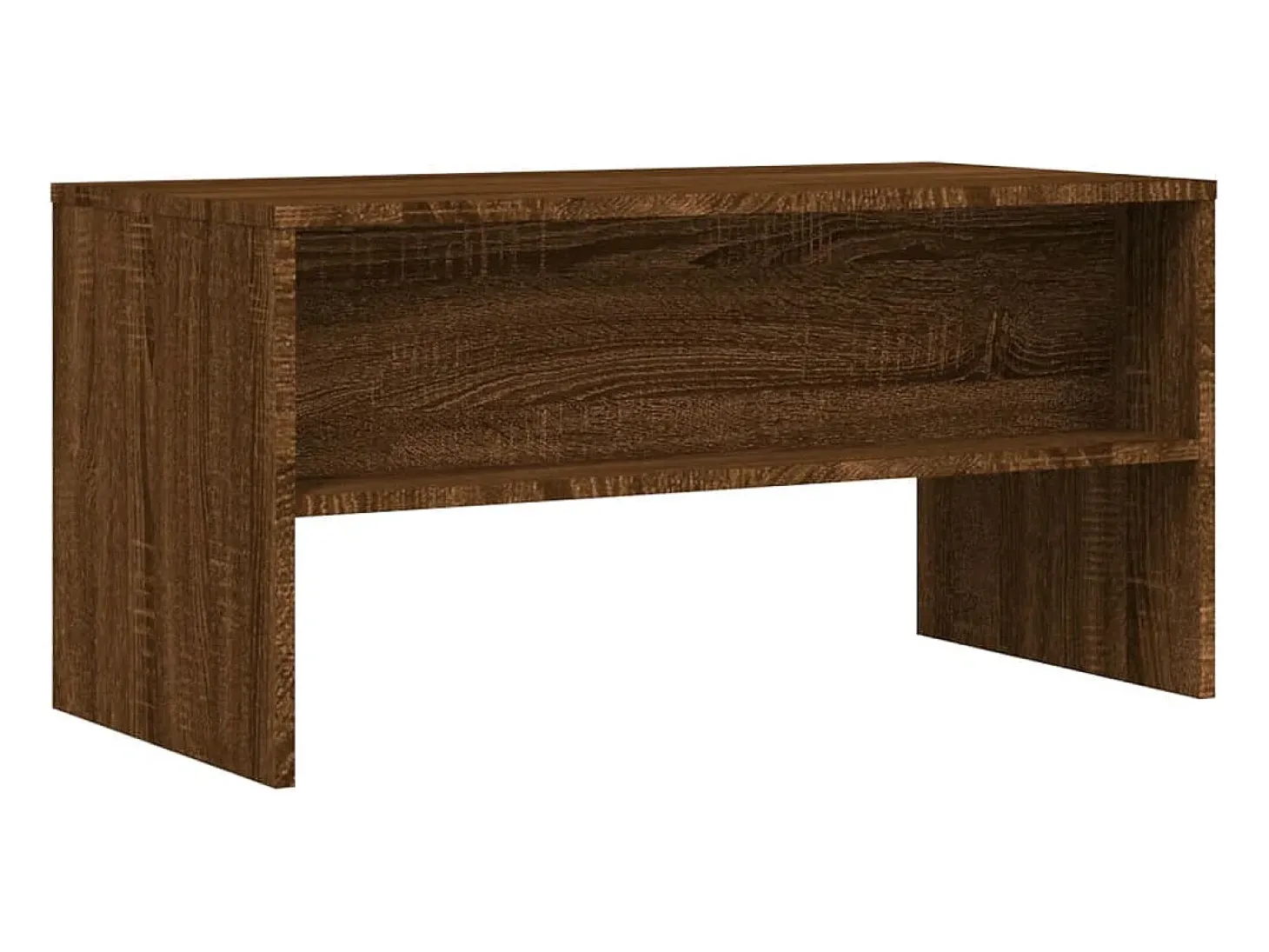 Lackland AFB Mueble de TV madera de ingeniería marrón roble 80x40x40 cm