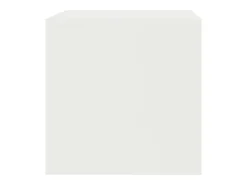 Lackland AFB Mueble para TV madera contrachapada blanco 80x40x40 cm