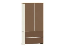 Larindor Librería VIGO madera maciza de pino blanco 85x35x170 cm