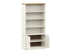 Larindor Librería VIGO madera maciza de pino blanco 85x35x170 cm
