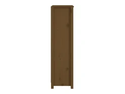 Laurens Estantería madera maciza de pino marrón miel 50 x 35 x 125,5 cm