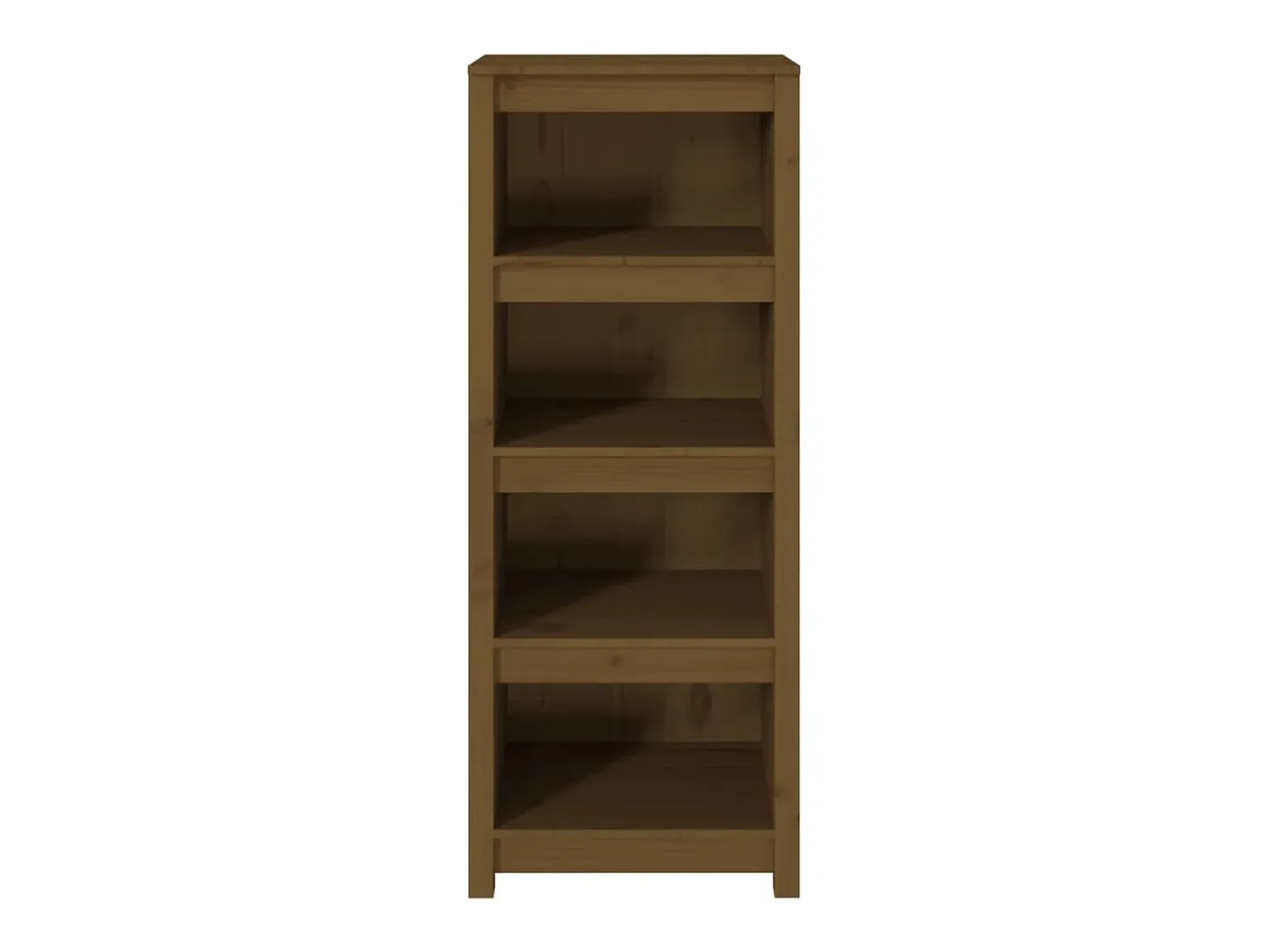 Laurens Estantería madera maciza de pino marrón miel 50 x 35 x 125,5 cm