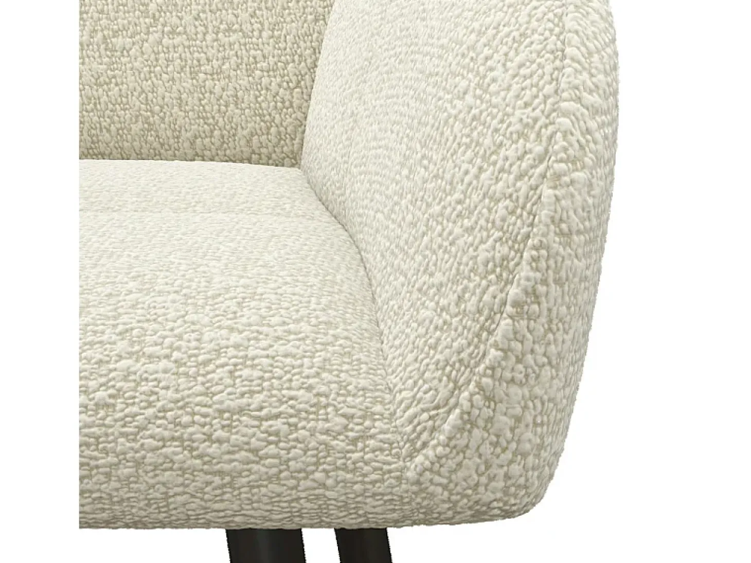 LEA-Silla de bar de tela Cosy Ecru (x2)