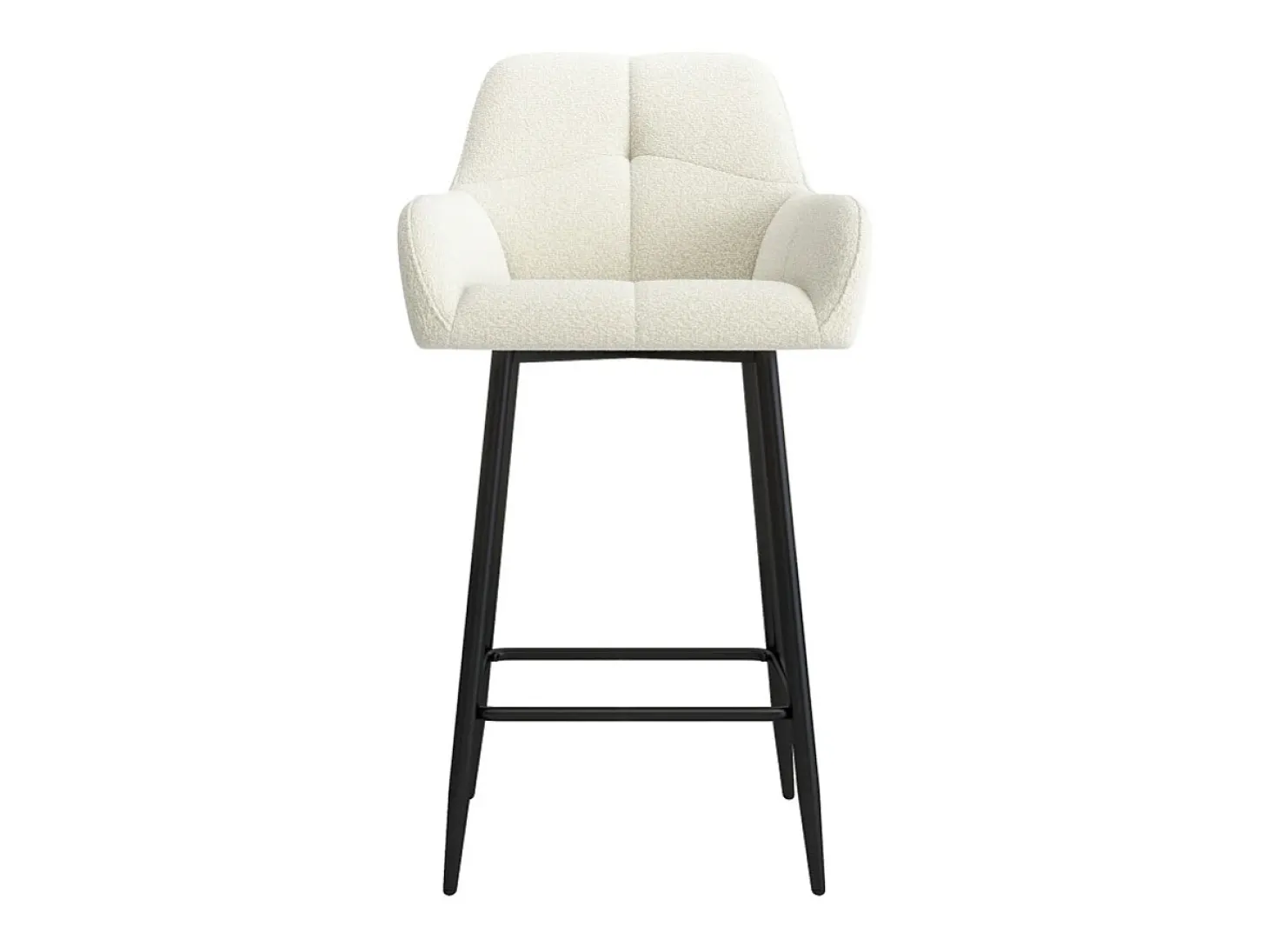 LEA-Silla de bar de tela Cosy Ecru (x2)
