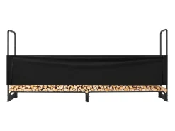 Leñero para Exterior SucceBuy de 2,6 M (8,5 Pies), 2,5 M (102 Pulgadas) x 36,6 M (14,2 Pulgadas) x 117,5 Cm (46,1 Pulgadas), con Tapa y Soporte Resistente.