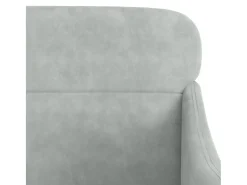 Leon Scott Sillón de terciopelo gris claro 63x76x80 cm