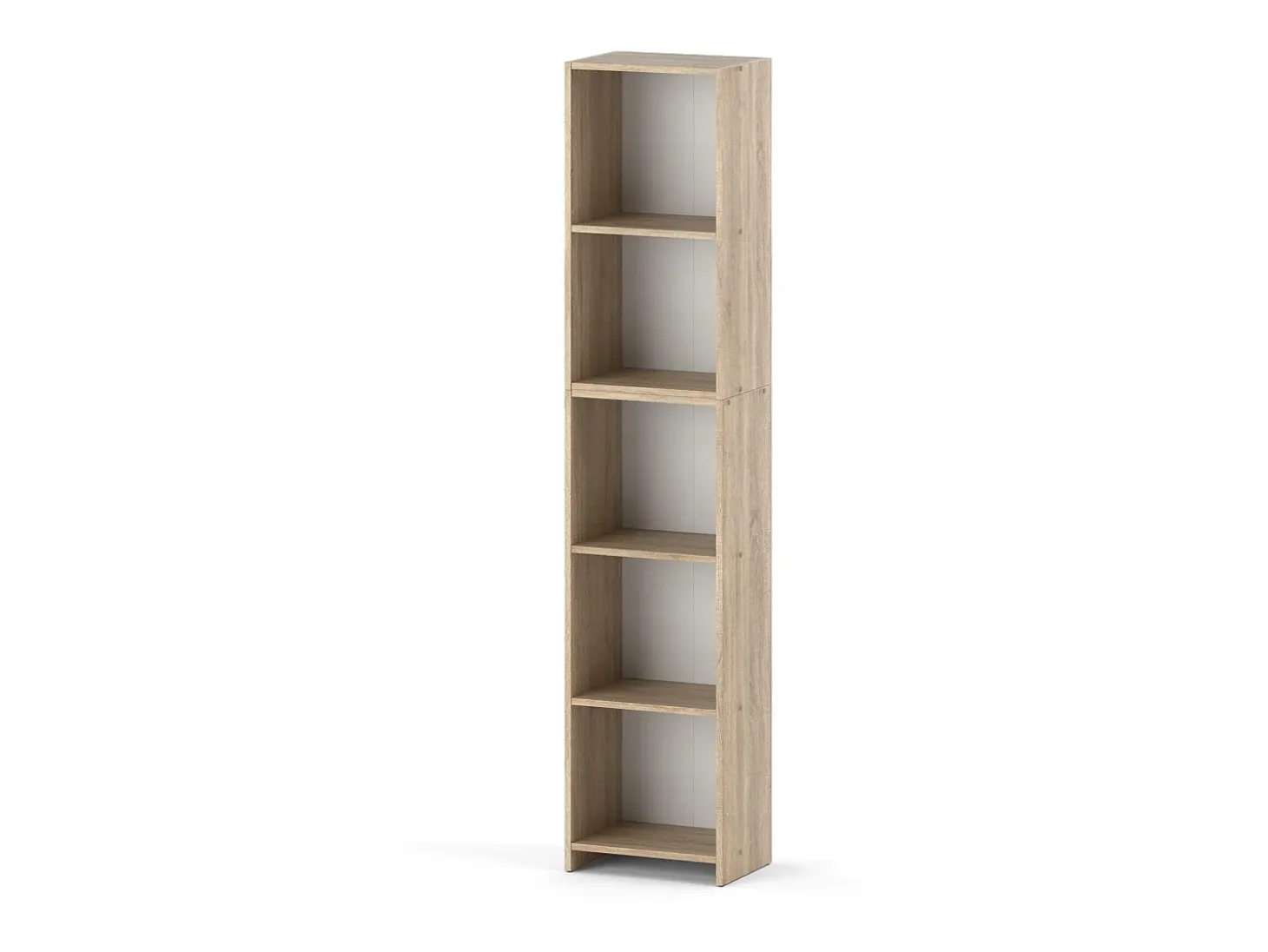 Librería - Estantería multifunción Roble Sonoma 5 niveles 40X30x189cm - Para libros, juguetes y accesorios de oficina