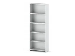 Librería - Estantería multifunción blanca 5 niveles 70X30x189cm - Para libros, juguetes y accesorios de oficina