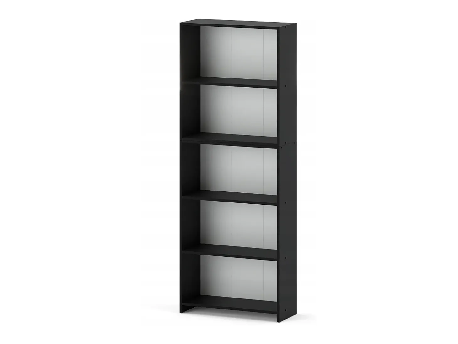 Librería - Estantería multifunción Negra 5 niveles 70X30x189cm - Para libros, juguetes y accesorios de oficina