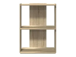 Librería 3 estantes madera ingeniería roble sonoma 60x30x80 cm