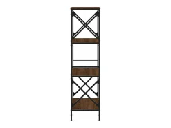 Librería 4 estantes madera ingeniería roble marrón 59x35x132cm