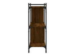 Librería 3 estantes madera ingeniería marrón roble 76x32x88 cm