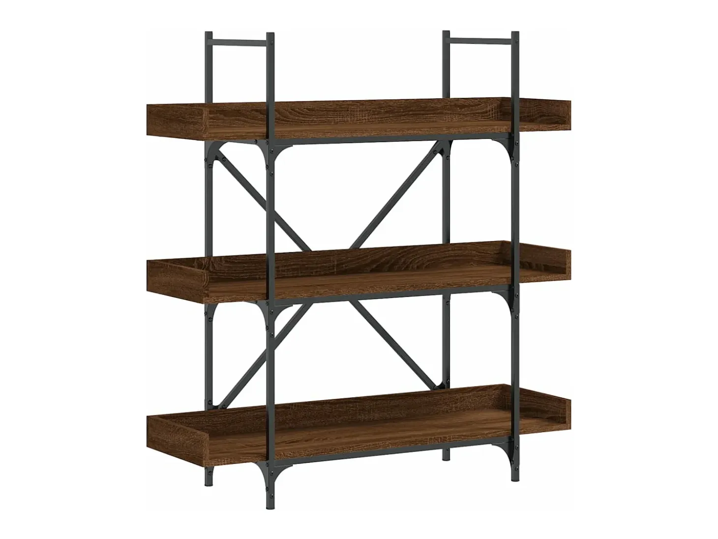 Librería 3 estantes madera ingeniería marrón 100x33x108,5 cm