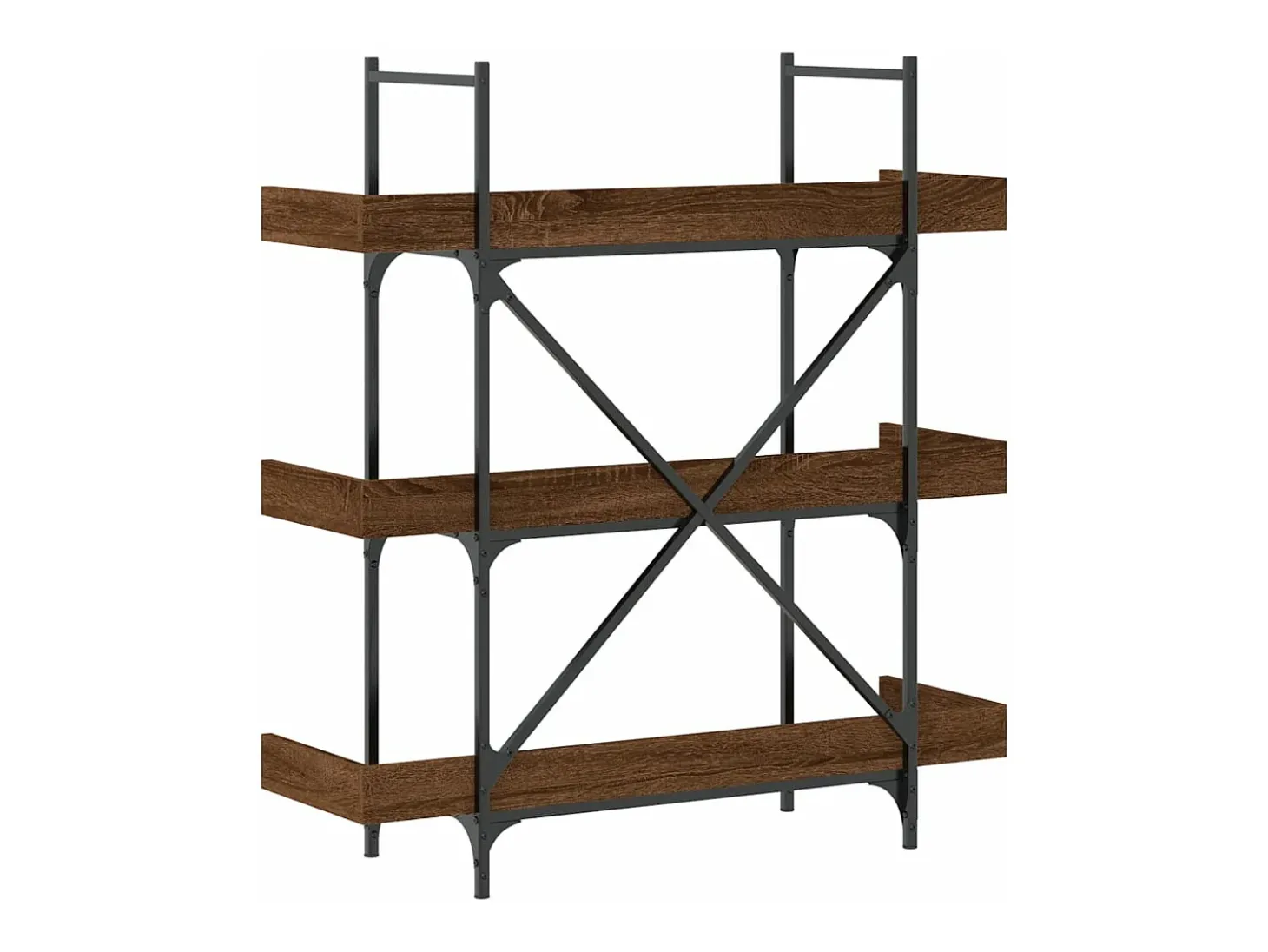 Librería 3 estantes madera ingeniería marrón 100x33x108,5 cm