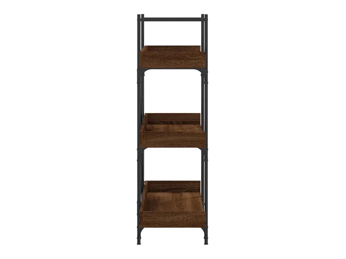 Librería 3 estantes madera ingeniería marrón 100x33x108,5 cm