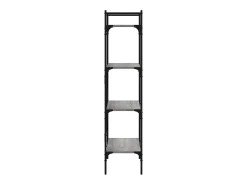Librería 4 estantes madera gris Sonoma 56x31,5x138,5 cm