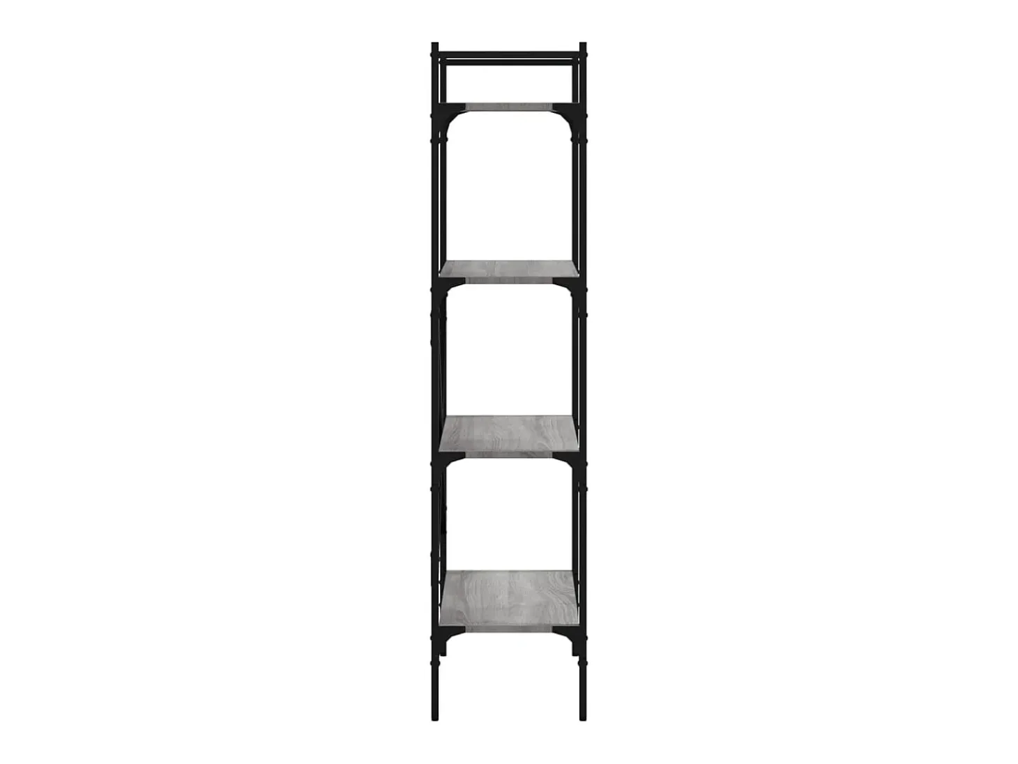 Librería 4 estantes madera gris Sonoma 56x31,5x138,5 cm