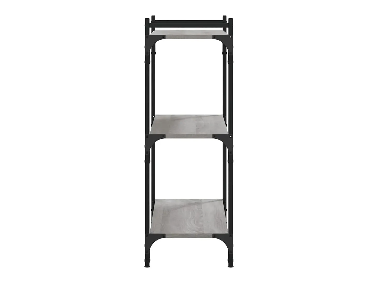 Librería 3 estantes madera ingeniería gris Sonoma 80x30x86 cm