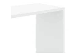 Librería 5 niveles madera ingeniería blanca 45x23,5x162,5 cm