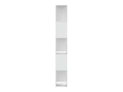 Librería 5 niveles madera ingeniería blanca 45x23,5x162,5 cm