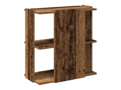 Librería 3 niveles madera ingeniería madera vieja 60x30x60 cm