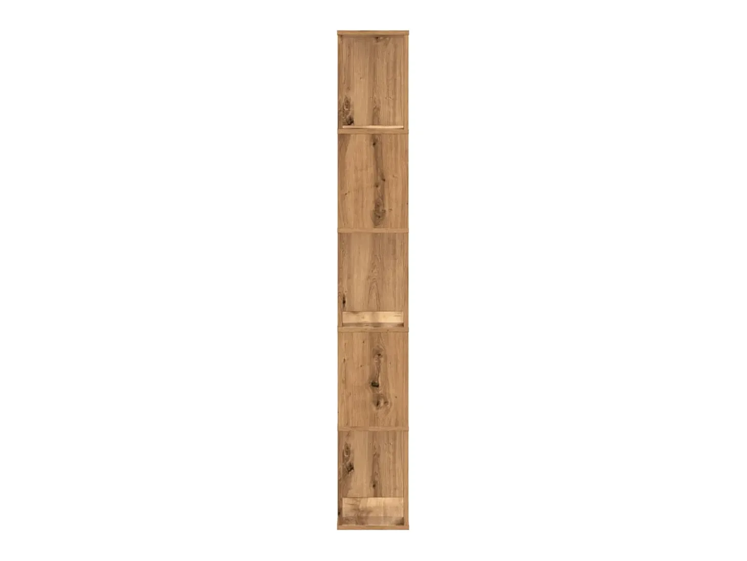 Librería 5 niveles madera roble artesanal 80,5x23,5x162,5 cm ES569549