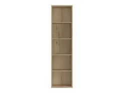 Librería alta Roble Gold 167x52x33 cm Estantería estrecha