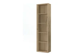Librería alta Roble Gold 167x52x33 cm Estantería estrecha